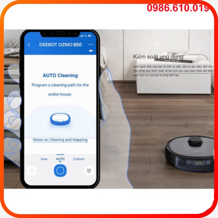 1.Robot Hút Bụi Thông Minh Ecovacs Deebot T5 Neo - DX55 , Hàng Chính Hãng, Giá Rẻ, BH tới 12 tháng