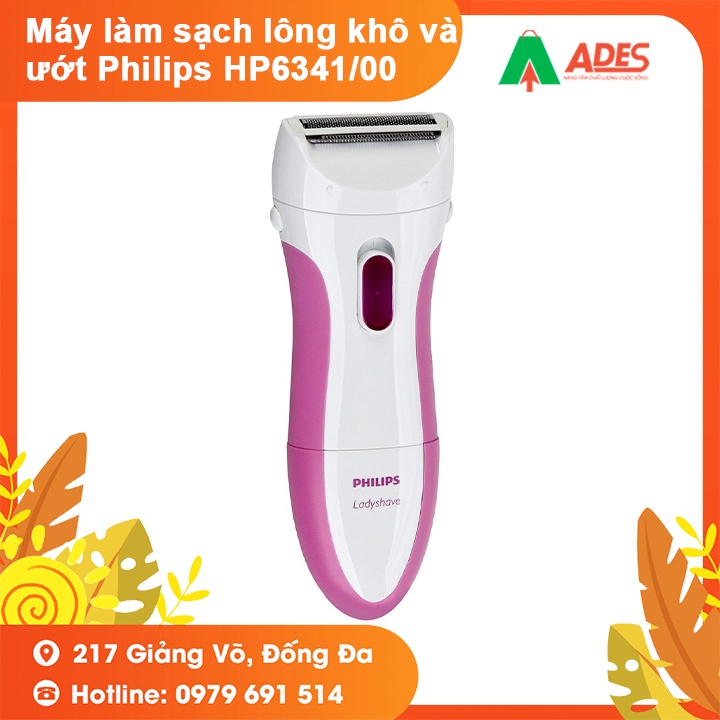 Máy làm sạch lông cho nữ Philips HP6341/00 - Hàng chính hãng - Bảo hành 2 năm Toàn Quốc