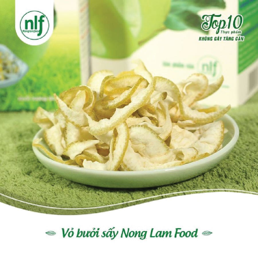 Vỏ Bưởi Sấy Dẻo Nông Lâm Food (Dried Pomelo Peel) - 100% Từ Thiên Nhiên