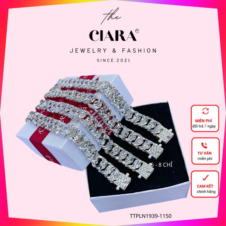 Lắc Tay Bạc Nam✨𝐌𝐀̂̃𝐔 𝐇𝐎𝐓✨Vòng Tay Bạc Nam Mắt Xích Bạc 925 Cao Cấp CIARA -Thiết Kế Sang Trọng, Đẳng Cấp-TTPLN1939-1150