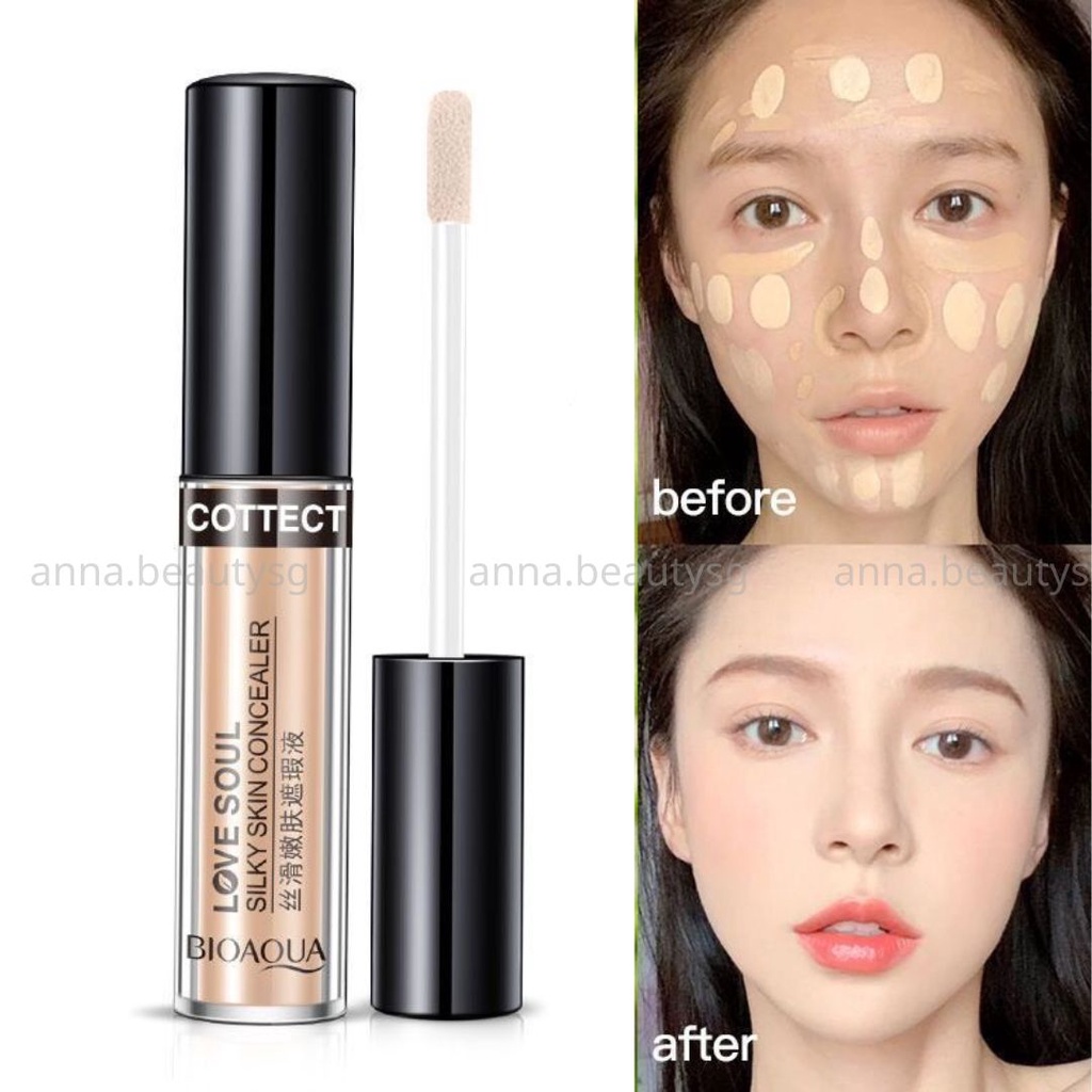 Bộ trang điểm Kem nền + Kem che khuyết điểm + Kem lót + bông mút trang điểm tiện lợi