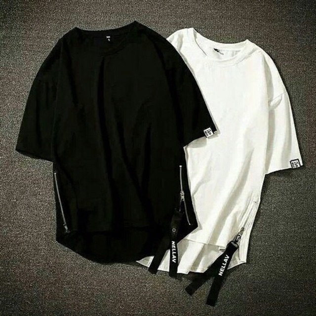 Áo Thun Zip Eo Lai Bầu - UNISEX - H | BigBuy360 - bigbuy360.vn