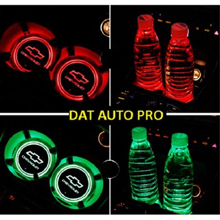 Bộ 2 Đèn LED trang trí nhiều màu logo Honda chỗ để cốc nước cho oto.
