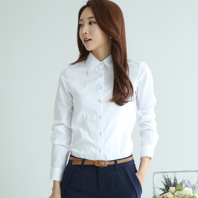 Áo Sơ Mi Cotton Nguyên Chất Cổ Đứng Tay Dài Thời Trang Xuân Thu 2022 1630 Đứng Áo @