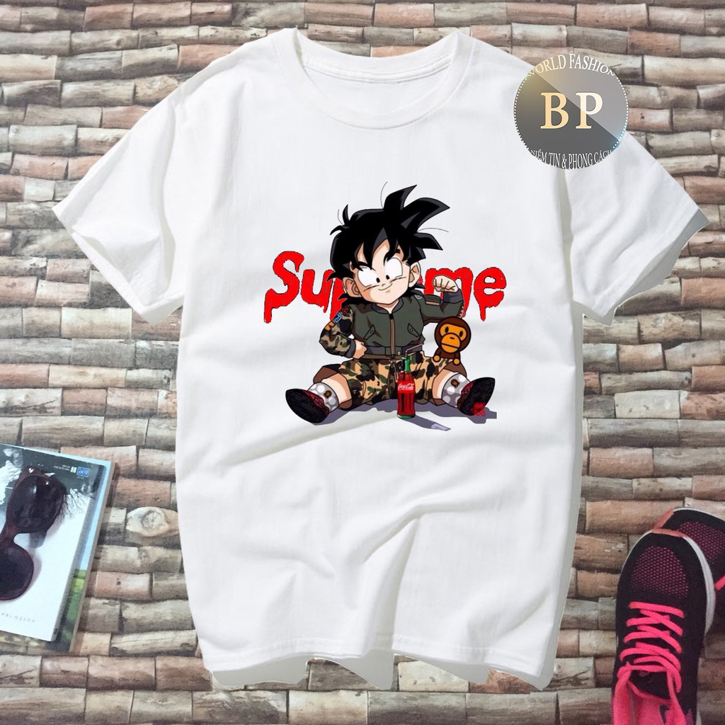 [SIÊU RẺ] ALBUM 34 - BỘ 9 ÁO THUN UNISEX SUPREME GOKU ĐỘC ĐÁO