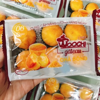BÁNH WOOCHI GÂTEAU CHÀ BÔNG GÓI 6 CHIẾC