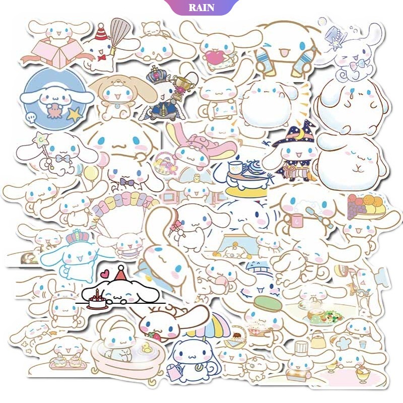 DISNEY Set 50/65 Nhãn Dán Hoạt Hình Cinnamoroll Kuromi Chống Nước Trang Trí Điện Thoại/Laptop/Xe Máy