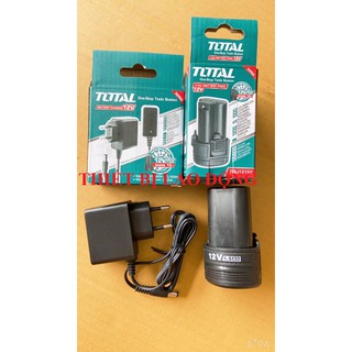 COMBO PIN VÀ SẠC 12V (S12) TOTAL TBLI12152 TCLI12071
