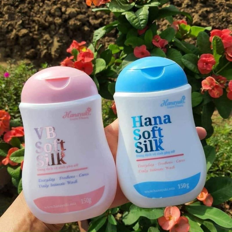 [Chính hãng] dung dịch vệ sinh hana soft silk hanayuki xanh và hồng