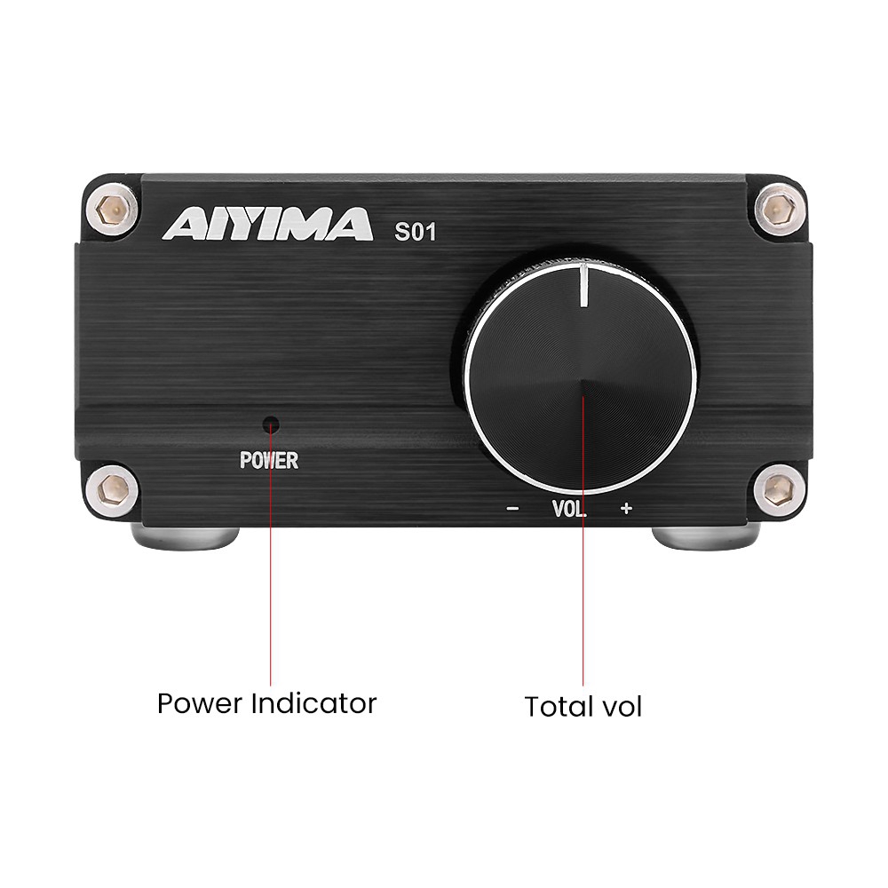 AIYIMA Bộ khuếch đại âm thanh siêu trầm 100W TPA3116 TPA3116D2 Mono Digital Power NE5532 OP AMP có vỏ