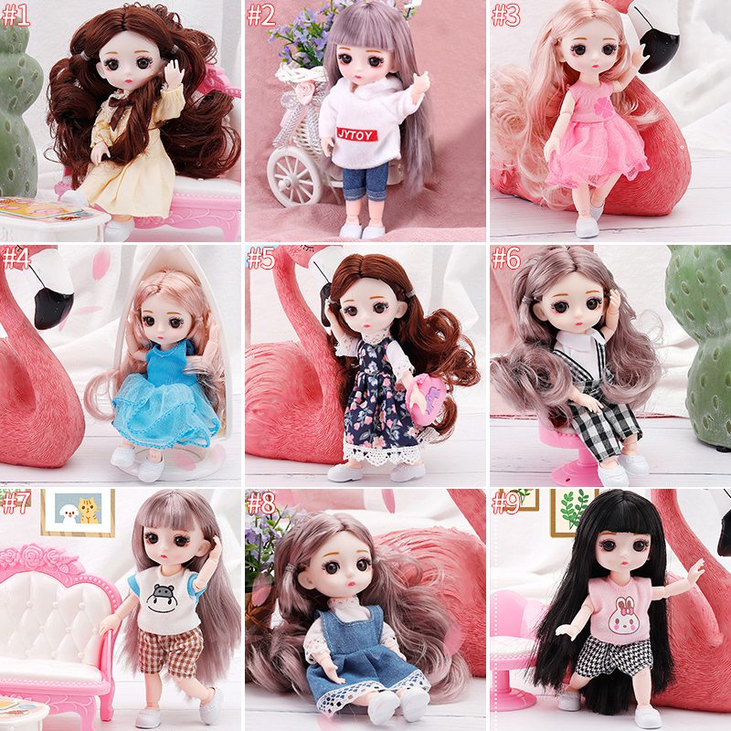 17cm Barbie Doll Lovely Doll Princess Dress Up Cute Clothes Shoes Toy Girl Gift