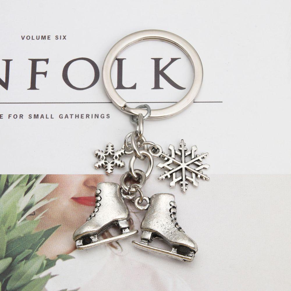 Qqmall Móc Khóa Thể Thao Bằng Hợp Kim Hình Giày Trượt Patin Thời Trang Cho Nữ Charms