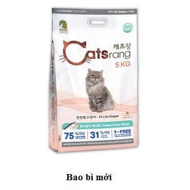 Thức ăn hạt cho mèo Catsrang 5kg(date 18 tháng kể từ ngày sản xuất)