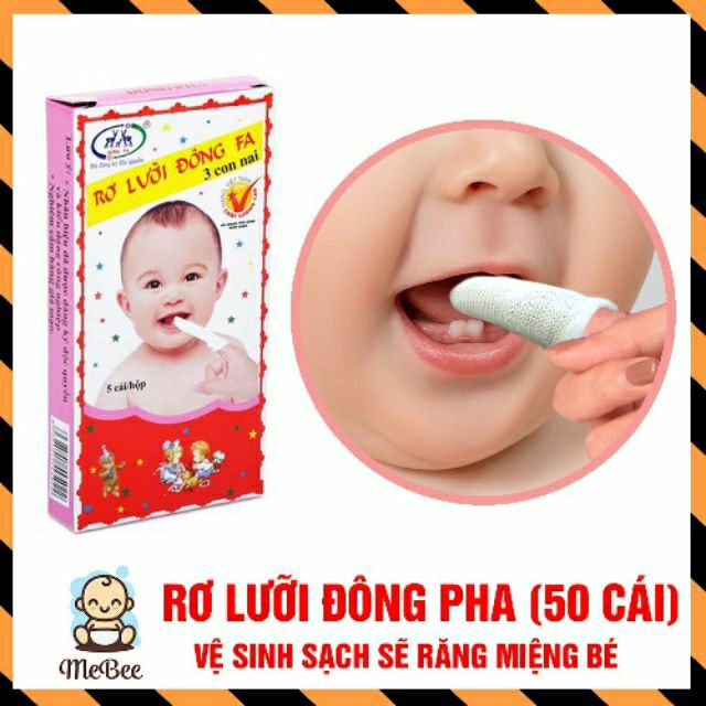 1 Hộp - 2 Hộp rơ lưỡi an toàn cho Bé - ĐÔNG FA / ĐÔNG PHA (Made in Vietnam)