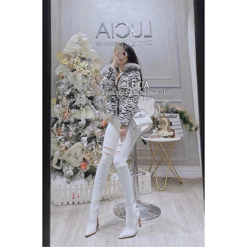 Quần jean ôm rách 4 hàng QCL1