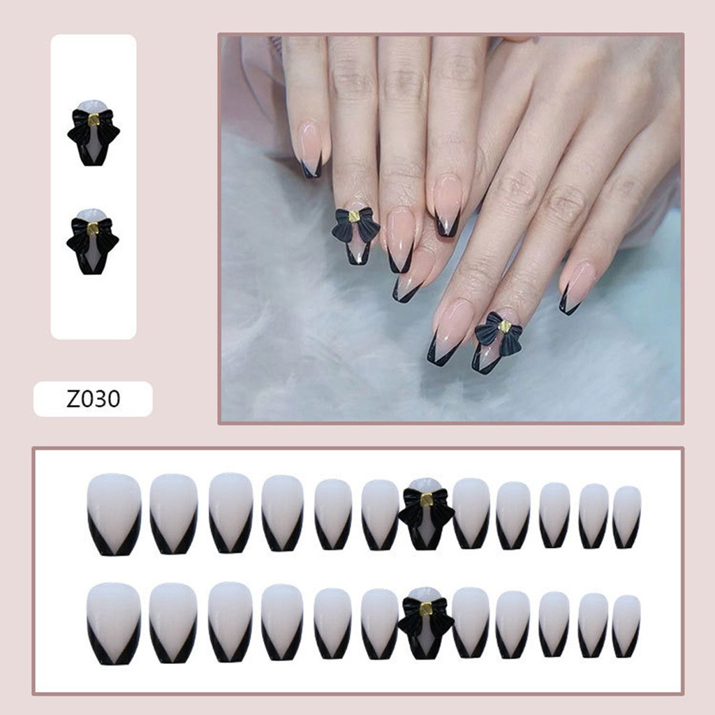 Karen 24 Cái / Hộp|Bộ Móng Tay Giả Thời Trang Cho Nữ