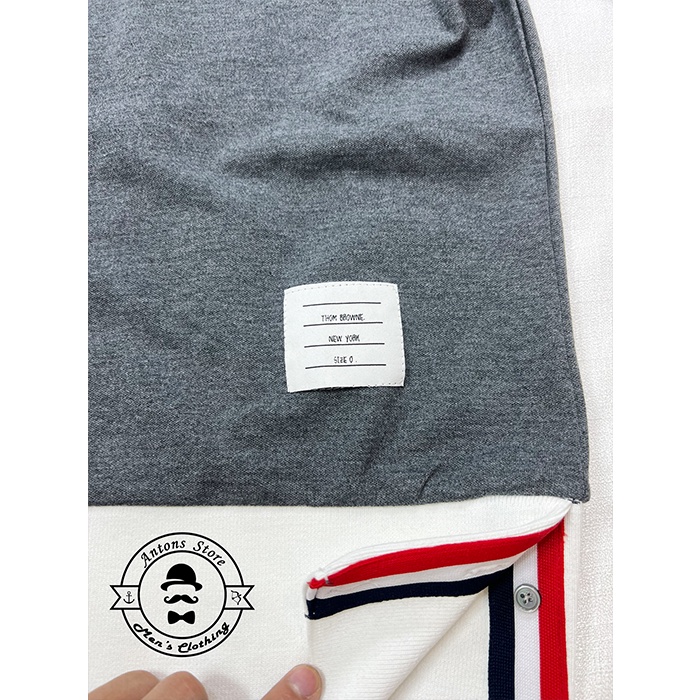 Áo Phông Thom Browne 4 Vạch Bo Gấu