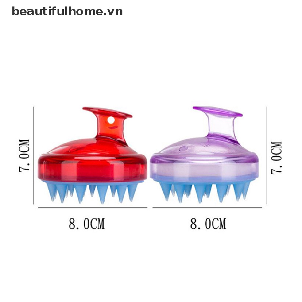 Lược Gội Đầu Mát Xa Da Đầu Bằng Silicone Tiện Dụng