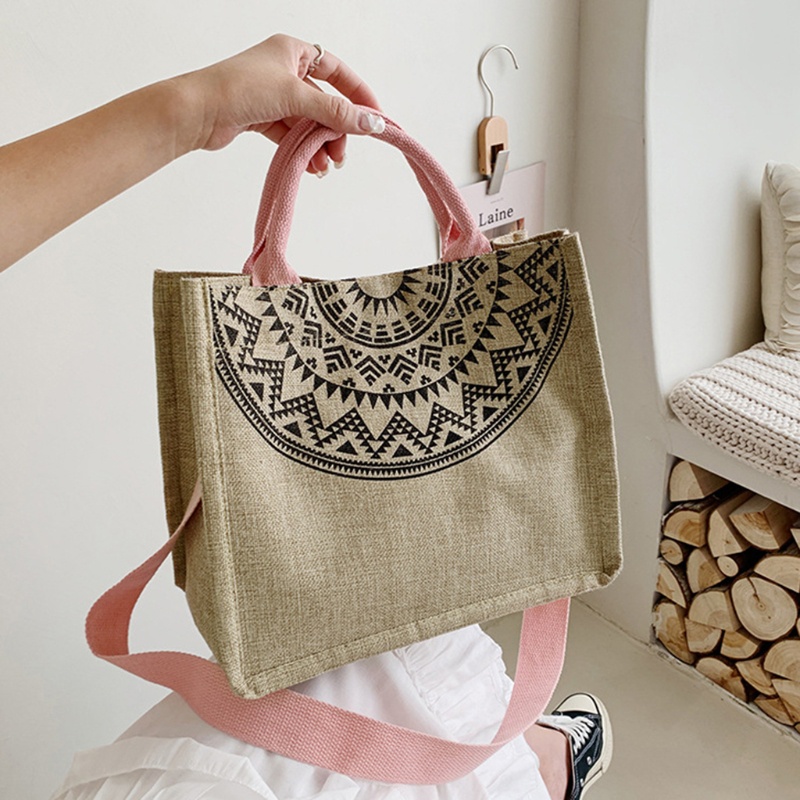 Túi Xách Canvas Tái Sử Dụng Nhiều Lần Thời Trang Cho Nữ