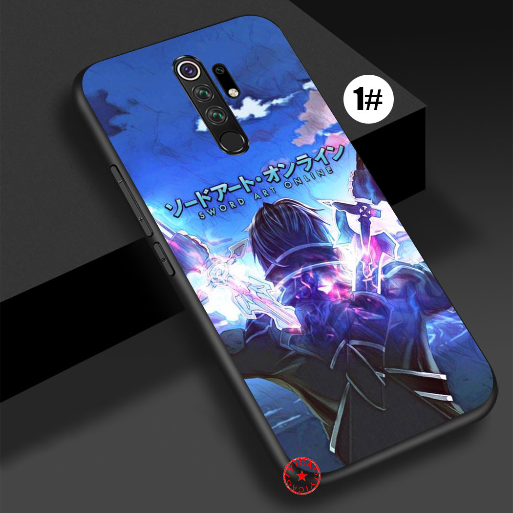 Ốp Điện Thoại Họa Tiết Sword Art Online Cho Xiaomi Redmi Note 9 Pro Max 9s 9t 9a 9c Go 133qk