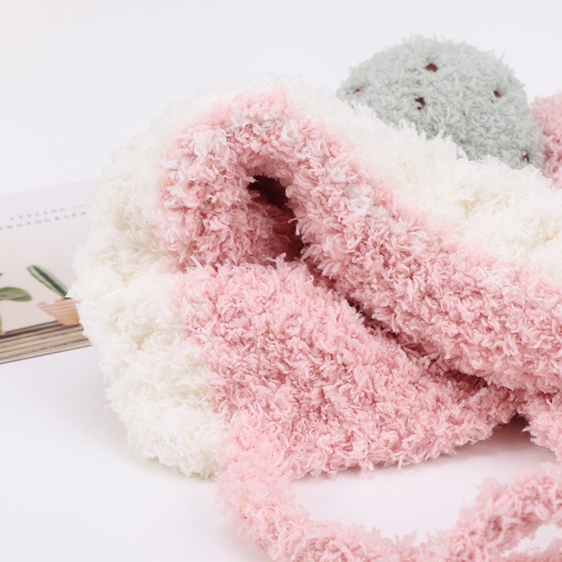 Mũ lông cừu HOA QUẢ dày dặn thiết kế đễ thương, mềm êm cho bé từ 1-3 tuổi, có che tai giữ ấm phong cách Hàn Quốc HOT