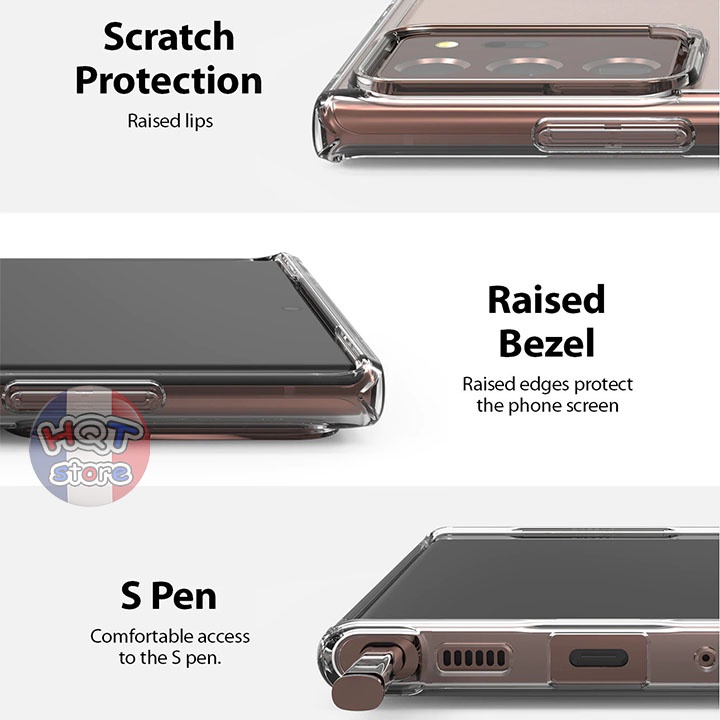 Ốp lưng nhám chống vân tay Ringke Fusion Matte cho Samsung Note 20 Ultra