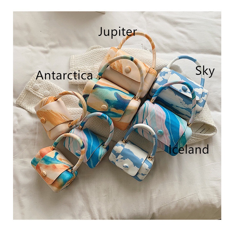 Túi đeo chéo mini họa tiết đám mây thời trang 2021