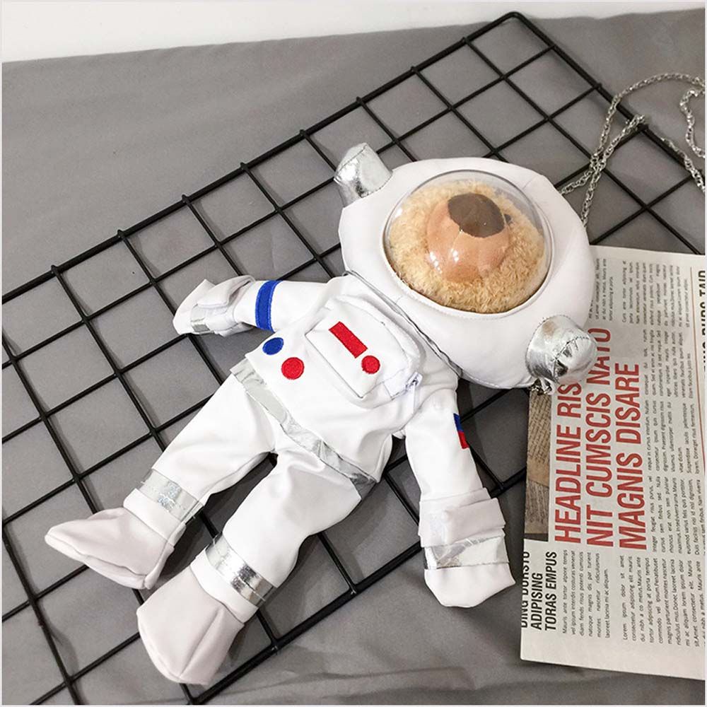 Túi đeo chéo hình gấu bông phi hành gia thời trang nữ