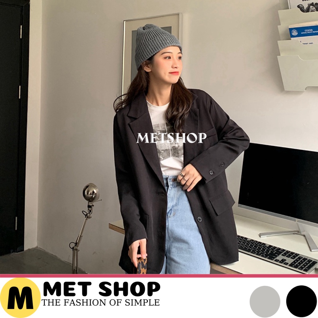 Áo vest nữ 2 lớp , Blazer tay dài màu trơn cho nữ ,AVS01 khoác ngoài cho nữ thời trang hàn quốc -MIALA