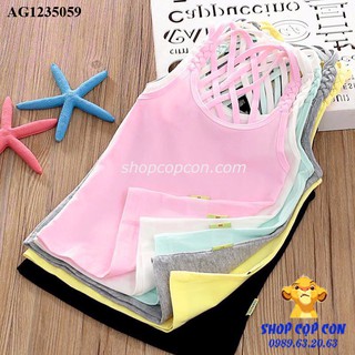 Áo thun dây bính form body cho bé gái từ 22-34kg