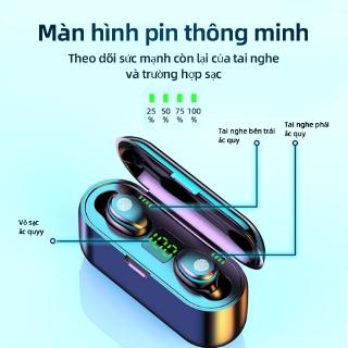 【COD】Amoi F9 Bluetooth Headset with LED Screen Waterproof IPX7 LED