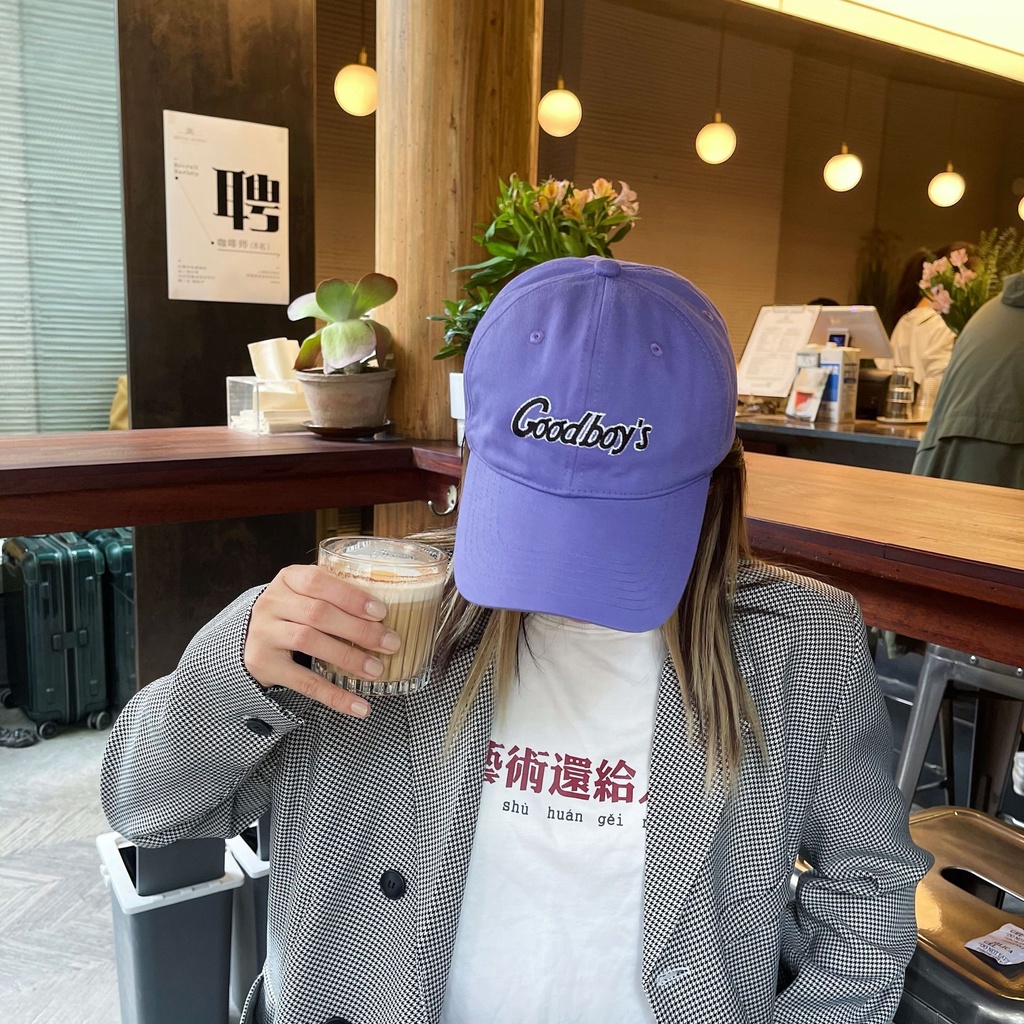 Mũ lưỡi trai thêu chữ Goodboys phong cách retro cá tính