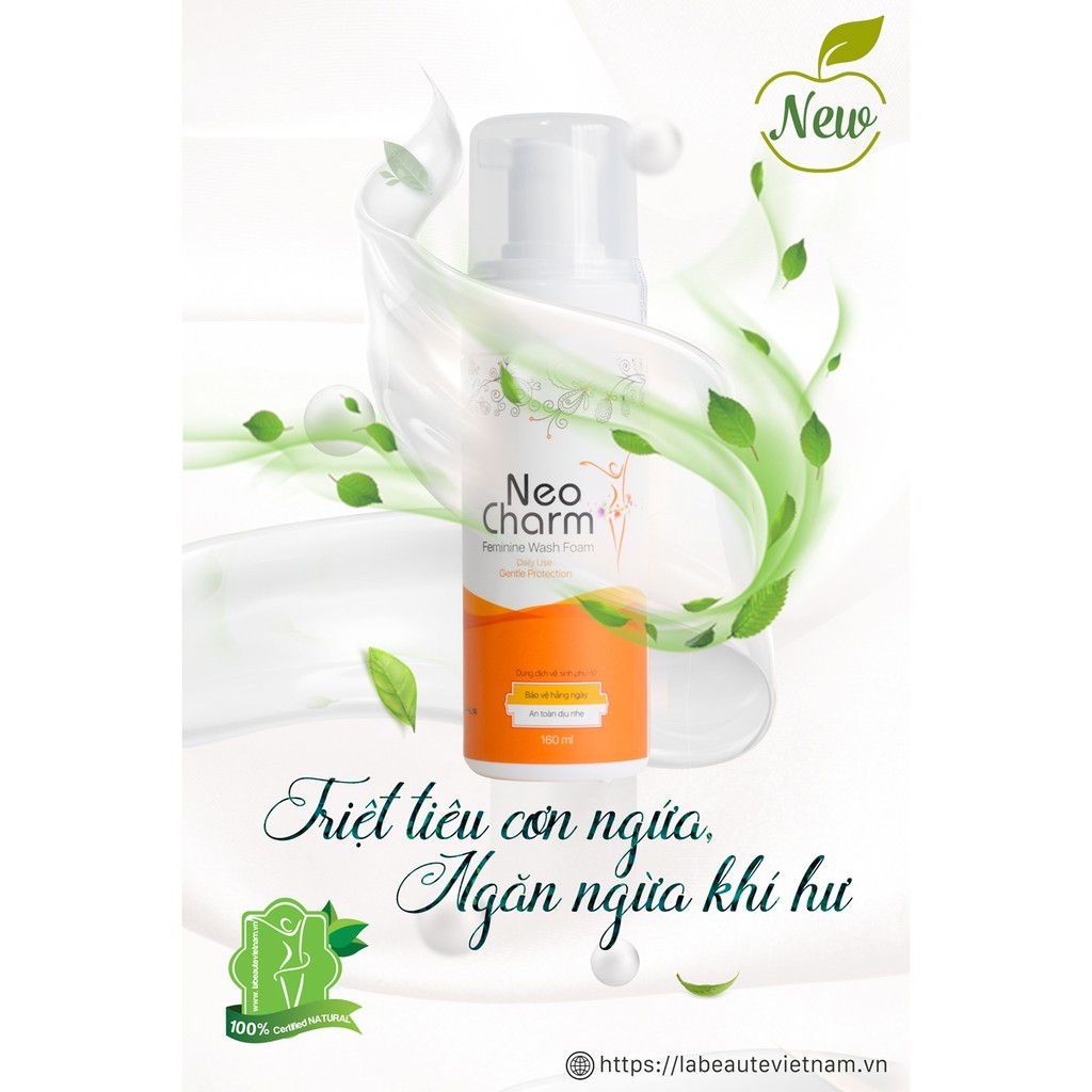 NEO CHARM - DUNG DỊCH VỆ SINH PHỤ NỮ DẠNG XỊT BỌT 160ml