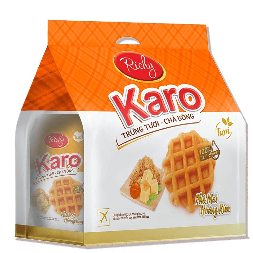 Bánh Karo Trứng Tươi - Chà Bông Sợi Gà / Phô Mai Hoàng Kim