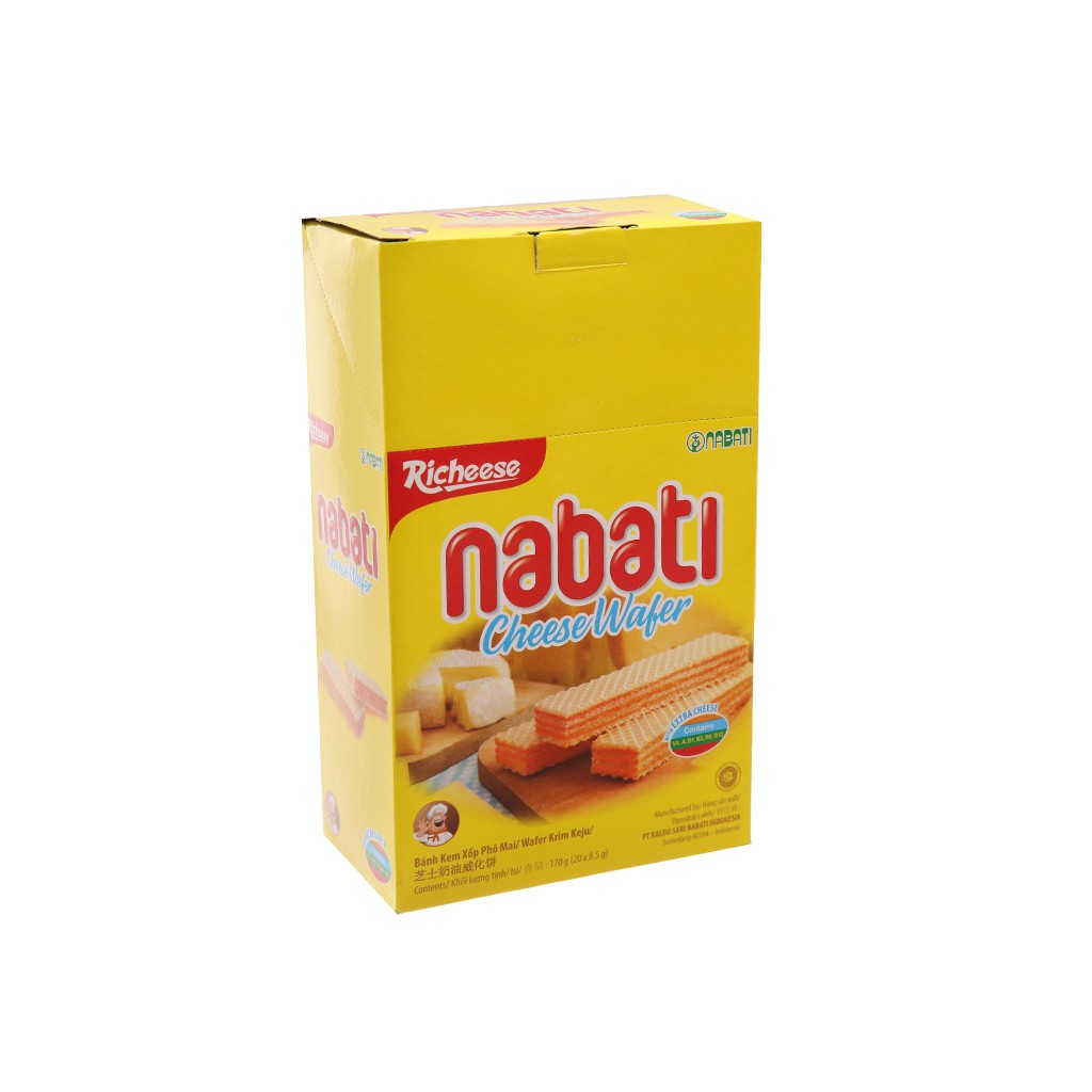 Bánh xốp nhân phô mai Nabati hộp 170g hsd 2021