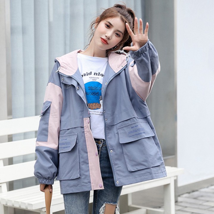 Áo Khoác kaki Nam Nữ Unisex  BB Cao Cấp Áo Khoác Dù KaKi Cặp Đôi 2 Lớp Form Rộng giá rẻ