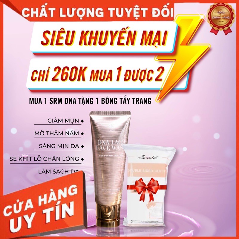 GIÁ TỐT SHOPEE. SỮA RỬA MẶT DNA CÁ HỒI Giúp Sạch Da ,làm sạch bụi bẩn, bả nhờn, Ngăn ngừa mụn,cân bằng PH - Sáng Da