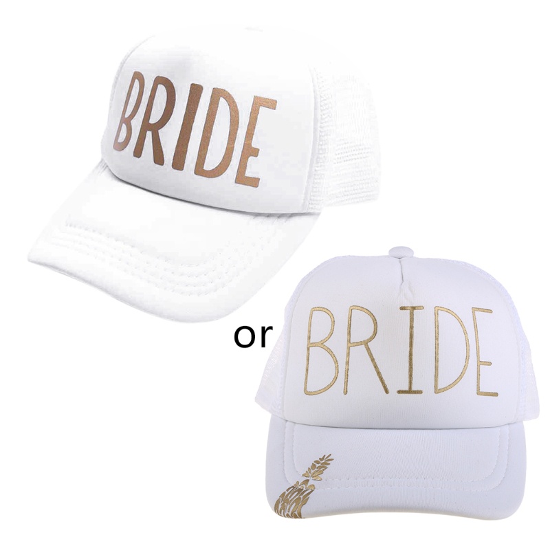 Mũ Lưỡi Trai Phối Lưới In Chữ Team Bride Squad Vui Nhộn Cho Nam Và Nữ