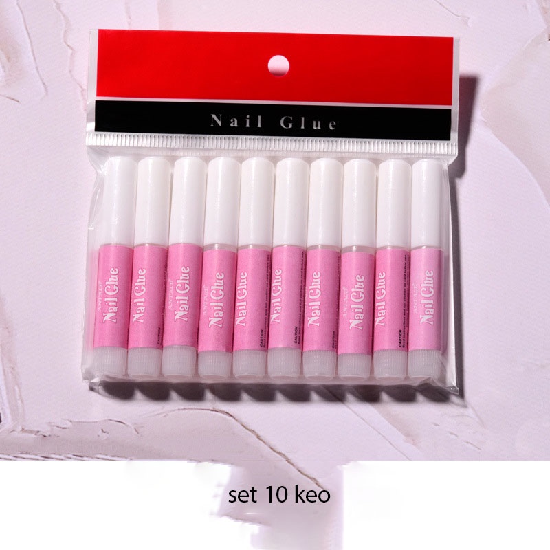 Keo dán móng mini Nail Glue set 10 chai