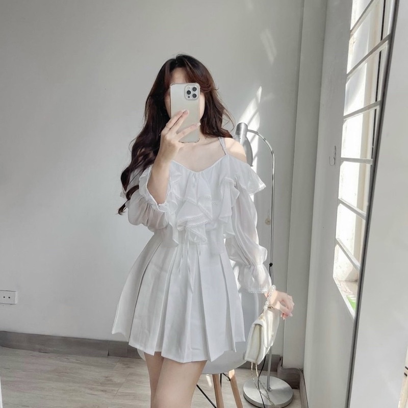 🦋Áo 2 Dây Viền Bèo🦋