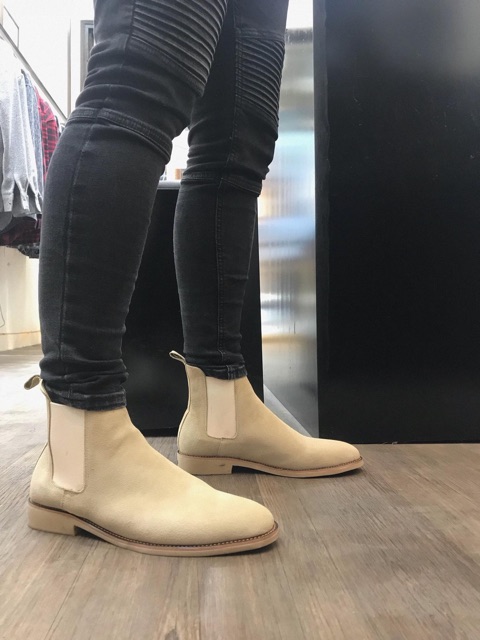 Giày chelseaboot lộn tan | BigBuy360 - bigbuy360.vn