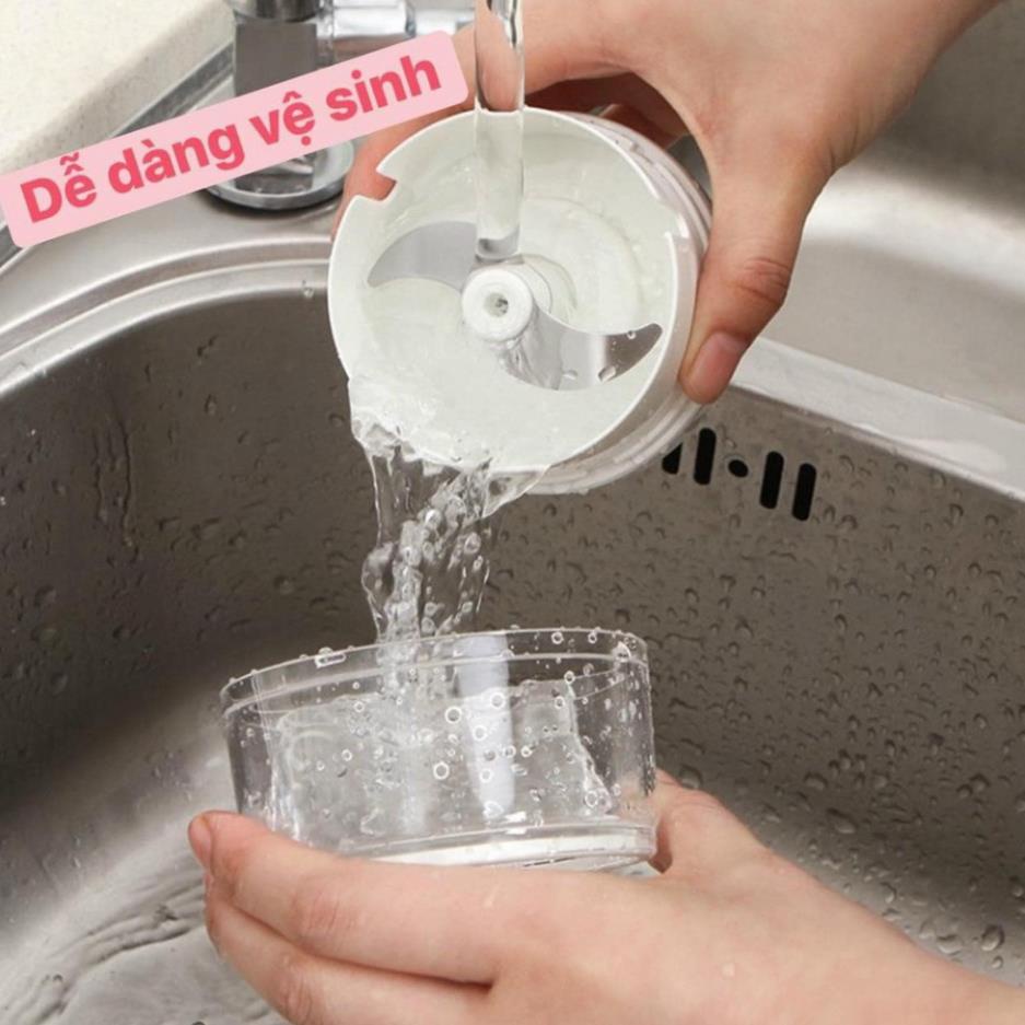 Máy xay tỏi ớt cầm tay đa năng thế hệ mới dụng cụ xay tỏi kéo tay mẫu mới chất liệu nhựa cao cấp an toàn