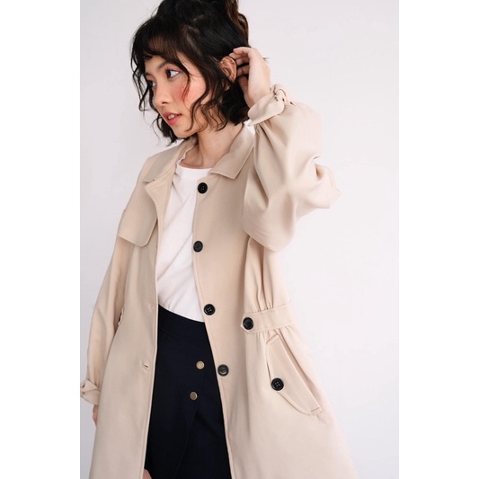 Áo khoác kaki Aubrey Trenchcoat bleubird