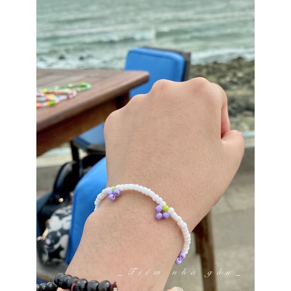 Phụ kiện vòng tay, vòng cổ hình nho tím pastel 🍇🍇