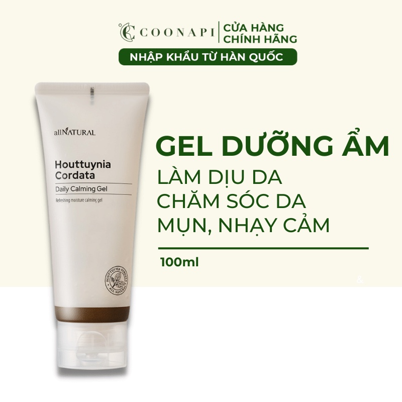 Gel Diếp Cá Cấp Ẩm Và Làm Dịu Da Mụn Nhạy Cảm All Natural Houttuynia Cordata Daily Calming Gel 100ml