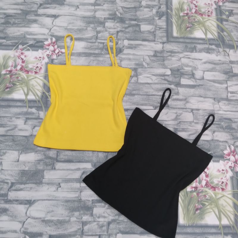 Áo croptop hai dây nữ dáng ôm, áo 2 dây nữ croptop đẹp vải cotton co dãn