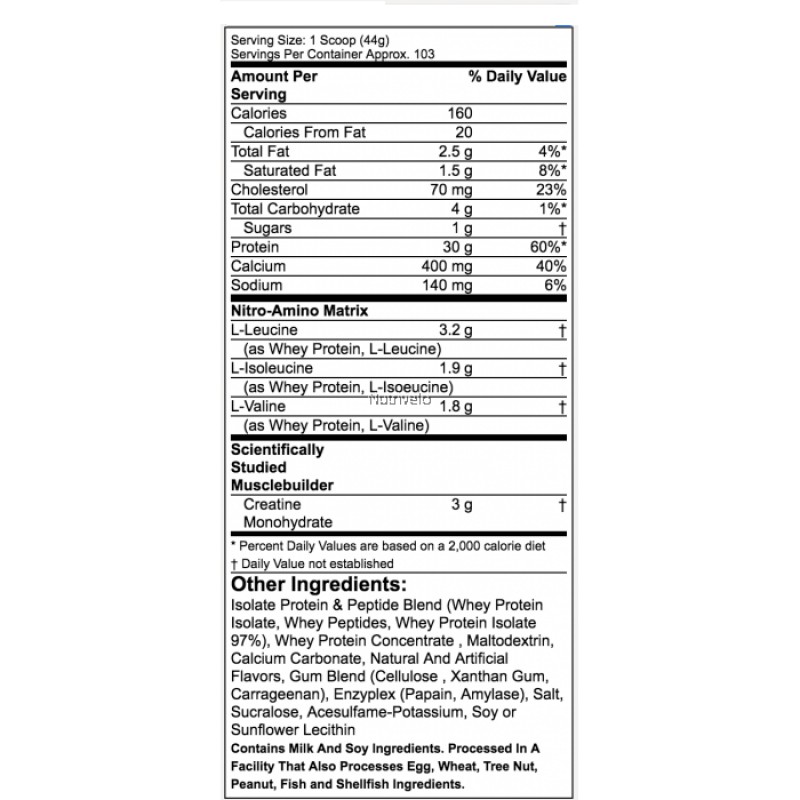 Sữa Tăng Cơ Nitro Tech 10lbs - Nhiều Hương Vị - HÀNG CHÍNH HÃNG MUSCLETECH USA