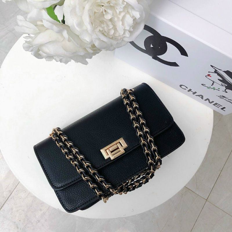 Túi xách khoá gập da mềm chuẩn fom sz 24