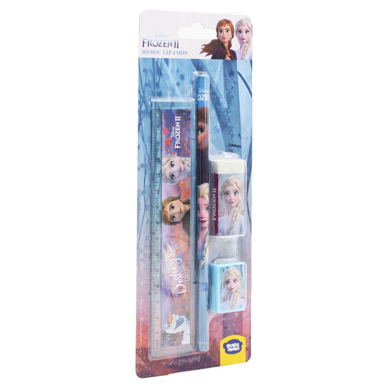 Bộ Dụng Cụ Học Tập 4 Món Disney Frozen - HooHooHaHa® VPH10-1303