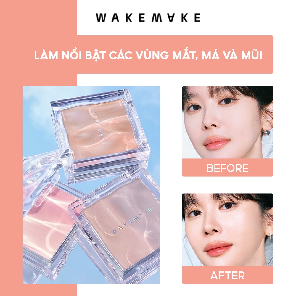 Bảng Phấn Bắt Sáng Wakemake Mix Blurring Volume Highlighter 9.5g